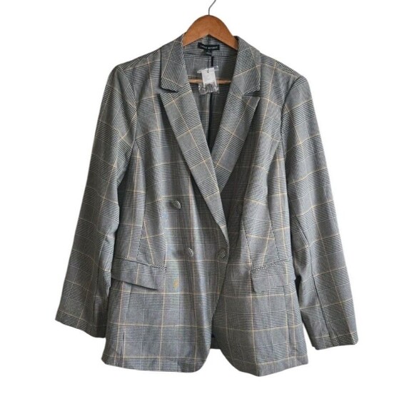 Lane Bryant Plaid Double Breasted Blazer Women's 18 Jacket Professional  NWT - Picture 1 of 7